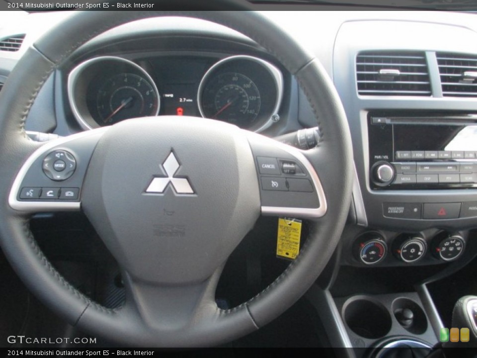 Black Interior Steering Wheel for the 2014 Mitsubishi Outlander Sport ES #87510814