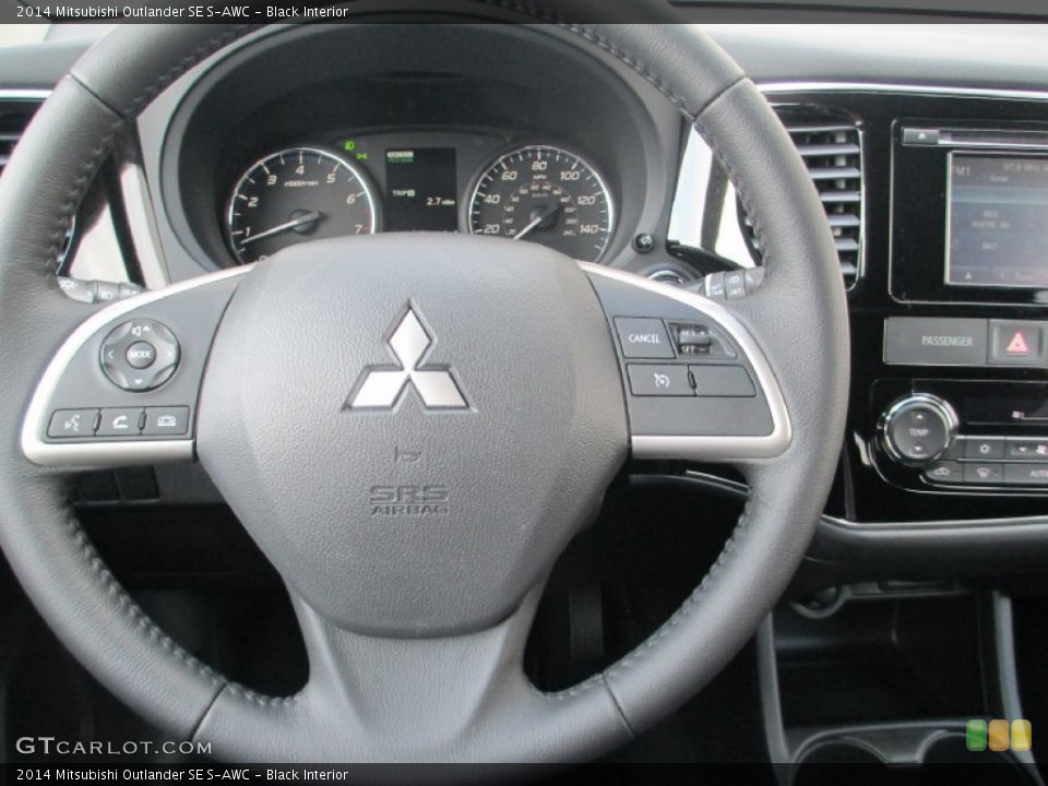 Black Interior Steering Wheel for the 2014 Mitsubishi Outlander SE S-AWC #87512185
