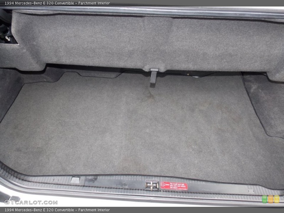 Parchment Interior Trunk for the 1994 Mercedes-Benz E 320 Convertible #87513115