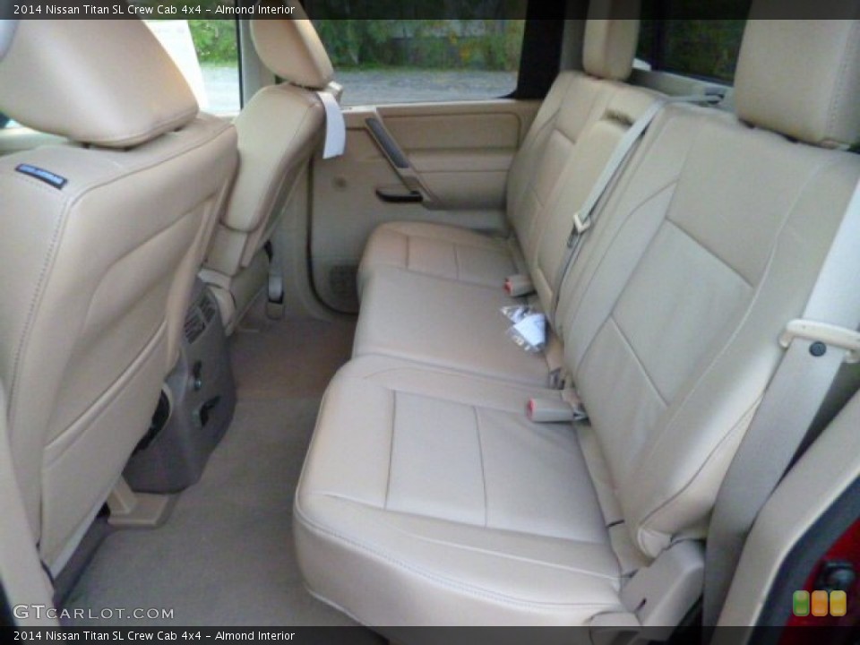 Almond Interior Rear Seat for the 2014 Nissan Titan SL Crew Cab 4x4 #87513582