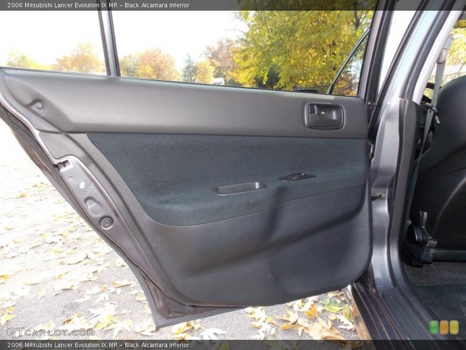 Black Alcantara Interior Door Panel for the 2006 Mitsubishi Lancer Evolution IX MR #87513601