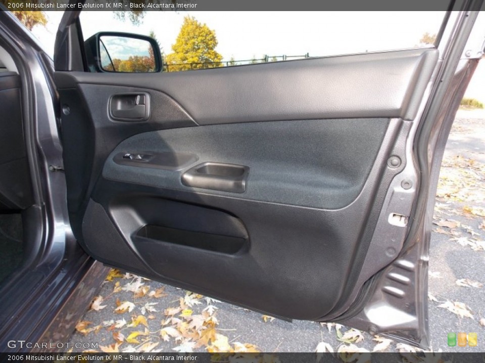 Black Alcantara Interior Door Panel for the 2006 Mitsubishi Lancer Evolution IX MR #87513709