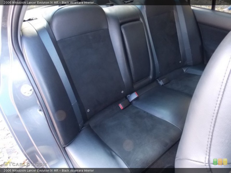 Black Alcantara Interior Rear Seat for the 2006 Mitsubishi Lancer Evolution IX MR #87513766