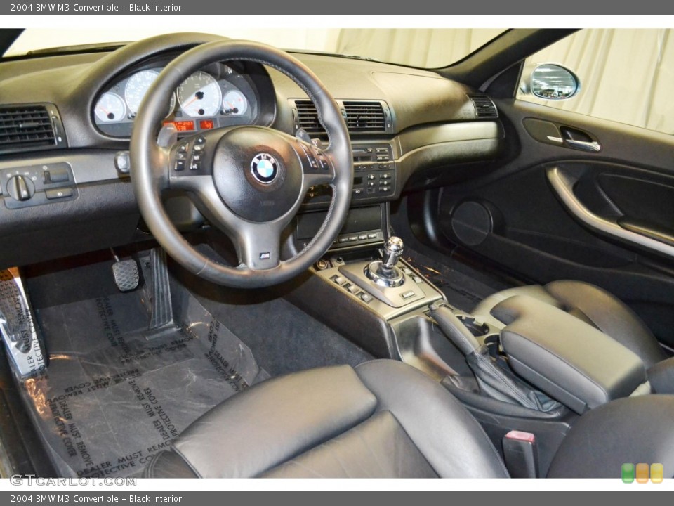 Black Interior Prime Interior for the 2004 BMW M3 Convertible #87516394