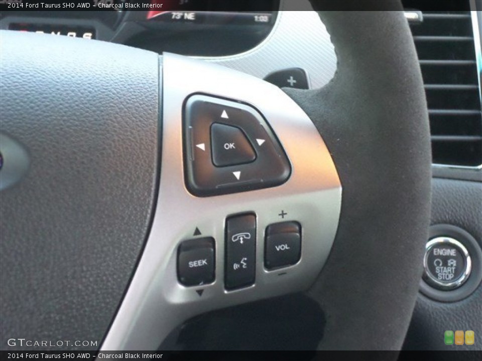 Charcoal Black Interior Controls for the 2014 Ford Taurus SHO AWD #87519213