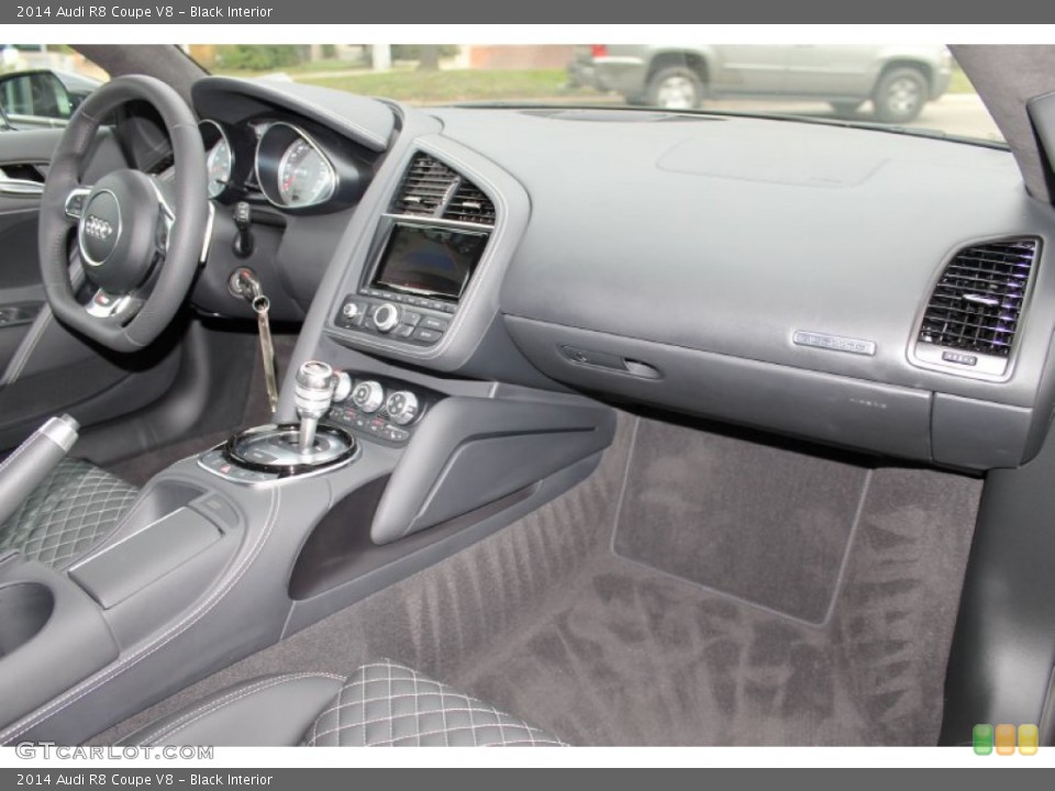Black Interior Dashboard for the 2014 Audi R8 Coupe V8 #87532838