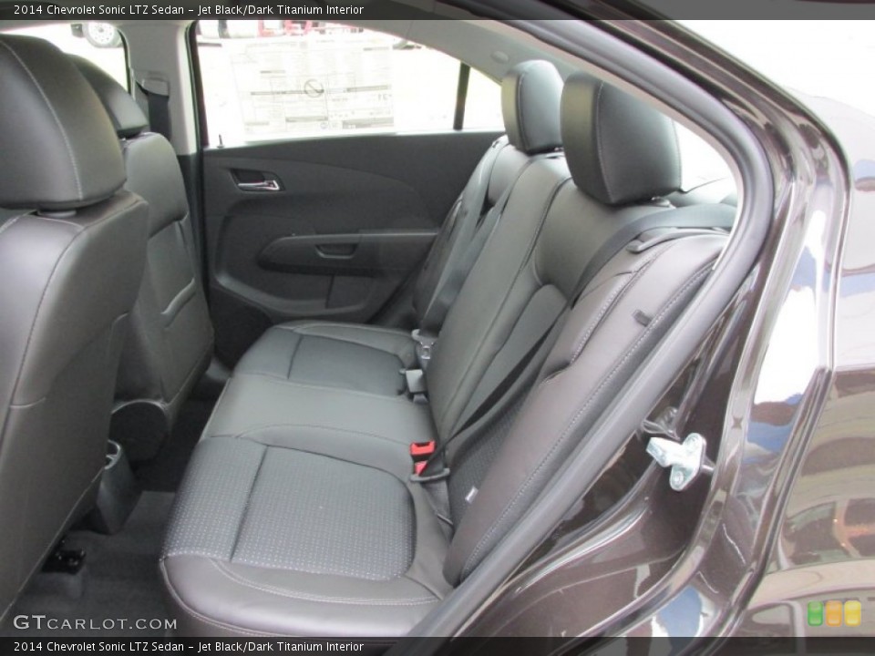 Jet Black/Dark Titanium Interior Rear Seat for the 2014 Chevrolet Sonic LTZ Sedan #87533219