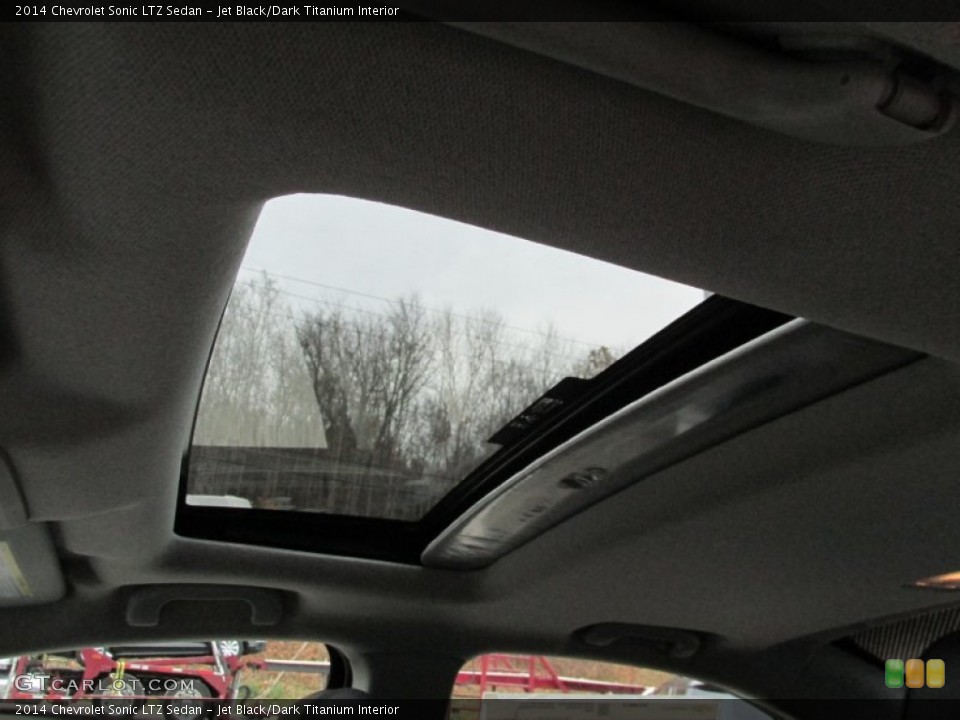 Jet Black/Dark Titanium Interior Sunroof for the 2014 Chevrolet Sonic LTZ Sedan #87533267