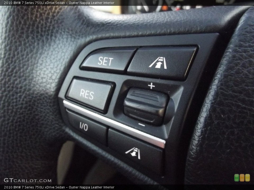 Oyster Nappa Leather Interior Controls for the 2010 BMW 7 Series 750Li xDrive Sedan #87534929