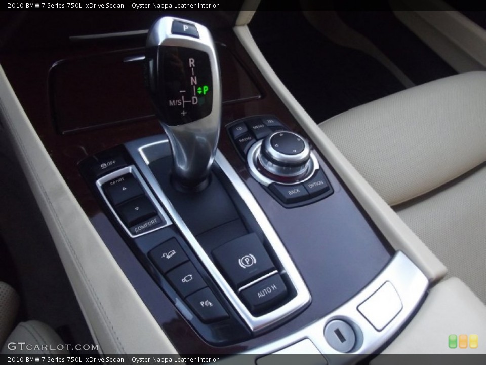 Oyster Nappa Leather Interior Transmission for the 2010 BMW 7 Series 750Li xDrive Sedan #87535112
