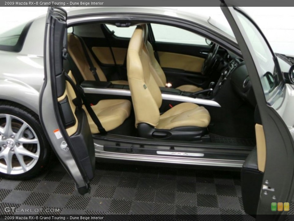 Dune Beige Interior Front Seat for the 2009 Mazda RX-8 Grand Touring #87536513
