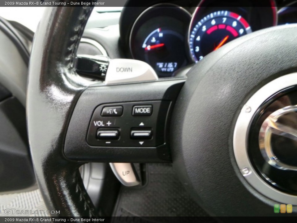 Dune Beige Interior Controls for the 2009 Mazda RX-8 Grand Touring #87536837