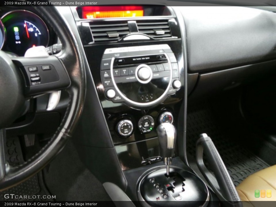 Dune Beige Interior Controls for the 2009 Mazda RX-8 Grand Touring #87536971
