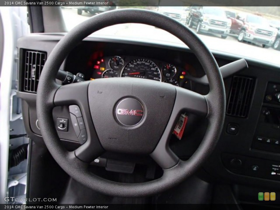 Medium Pewter Interior Steering Wheel for the 2014 GMC Savana Van 2500 Cargo #87545075
