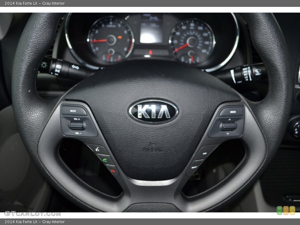 Gray Interior Steering Wheel for the 2014 Kia Forte LX #87548474
