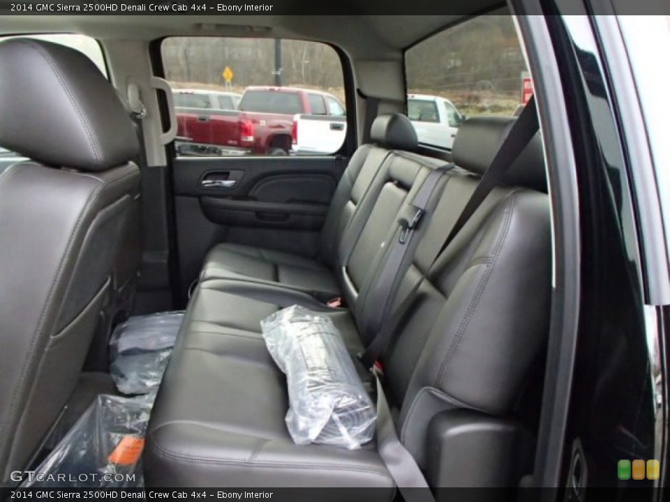 Ebony Interior Rear Seat for the 2014 GMC Sierra 2500HD Denali Crew Cab 4x4 #87550013
