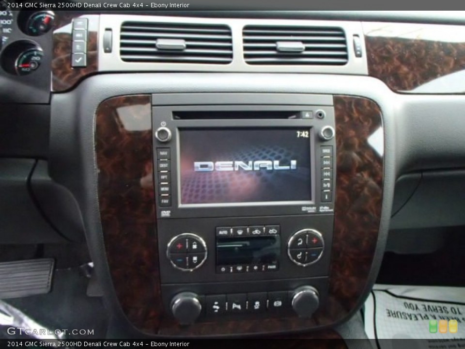 Ebony Interior Controls for the 2014 GMC Sierra 2500HD Denali Crew Cab 4x4 #87550121