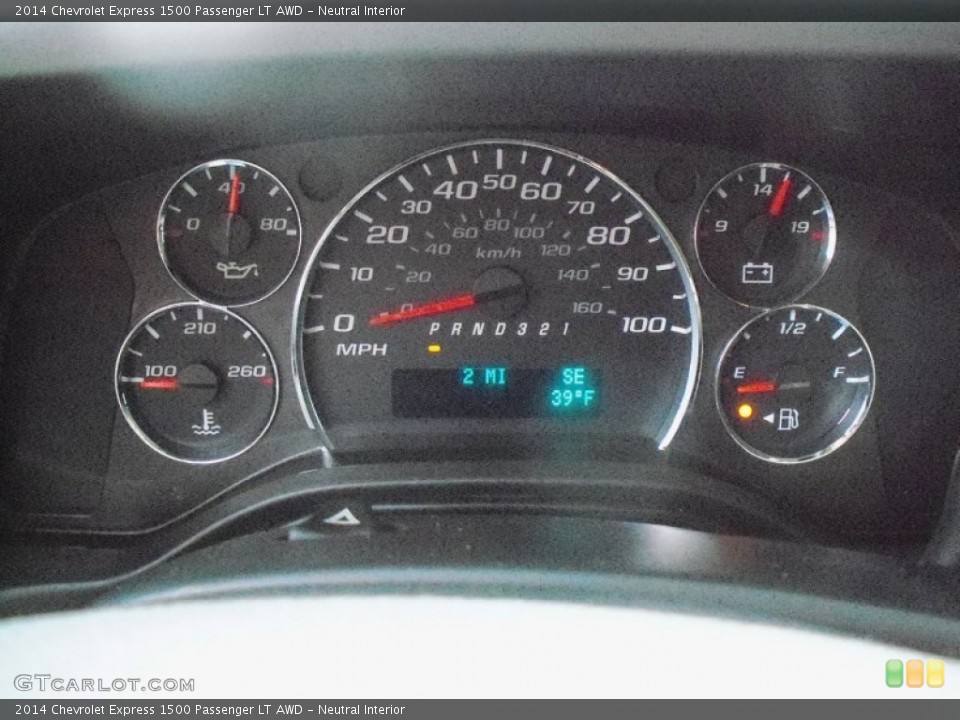 Neutral Interior Gauges for the 2014 Chevrolet Express 1500 Passenger LT AWD #87556847