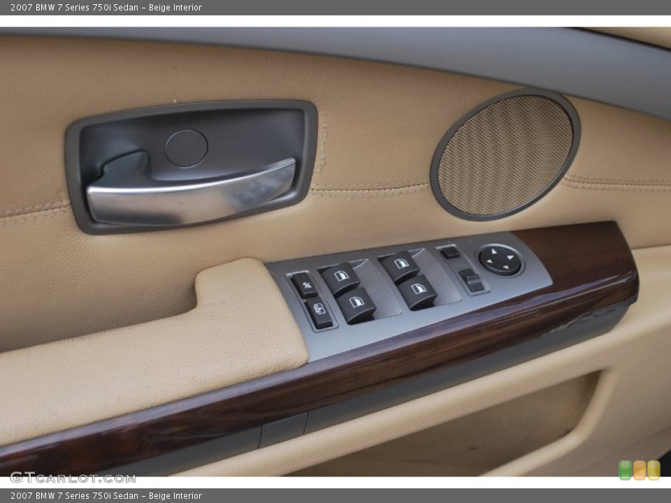 Beige Interior Controls for the 2007 BMW 7 Series 750i Sedan #87557660