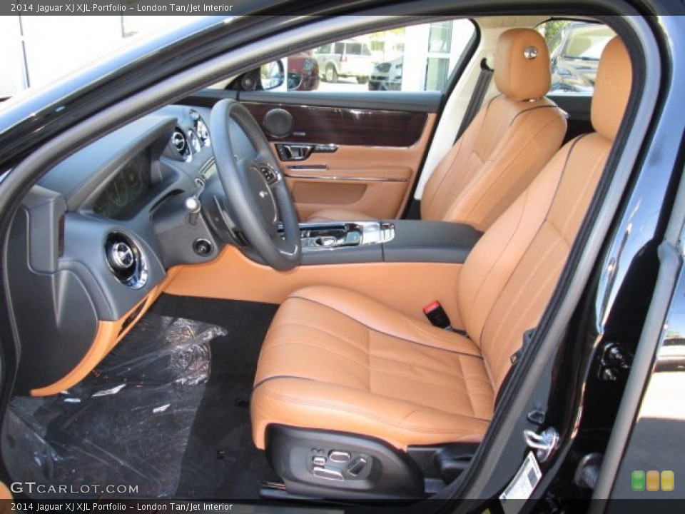 London Tan/Jet Interior Photo for the 2014 Jaguar XJ XJL Portfolio #87567284