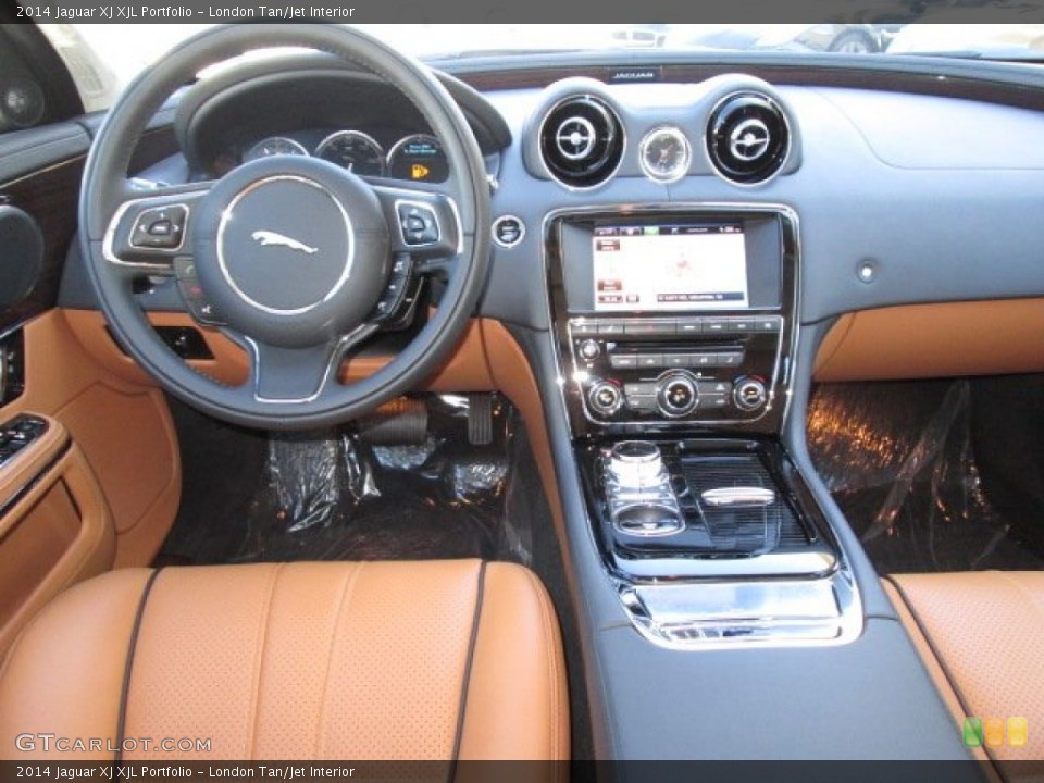 London Tan/Jet Interior Dashboard for the 2014 Jaguar XJ XJL Portfolio #87567290
