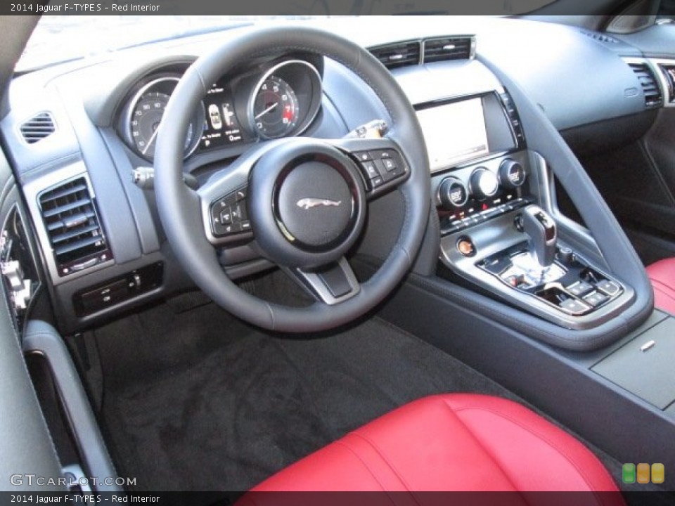 Red Interior Dashboard for the 2014 Jaguar F-TYPE S #87567515
