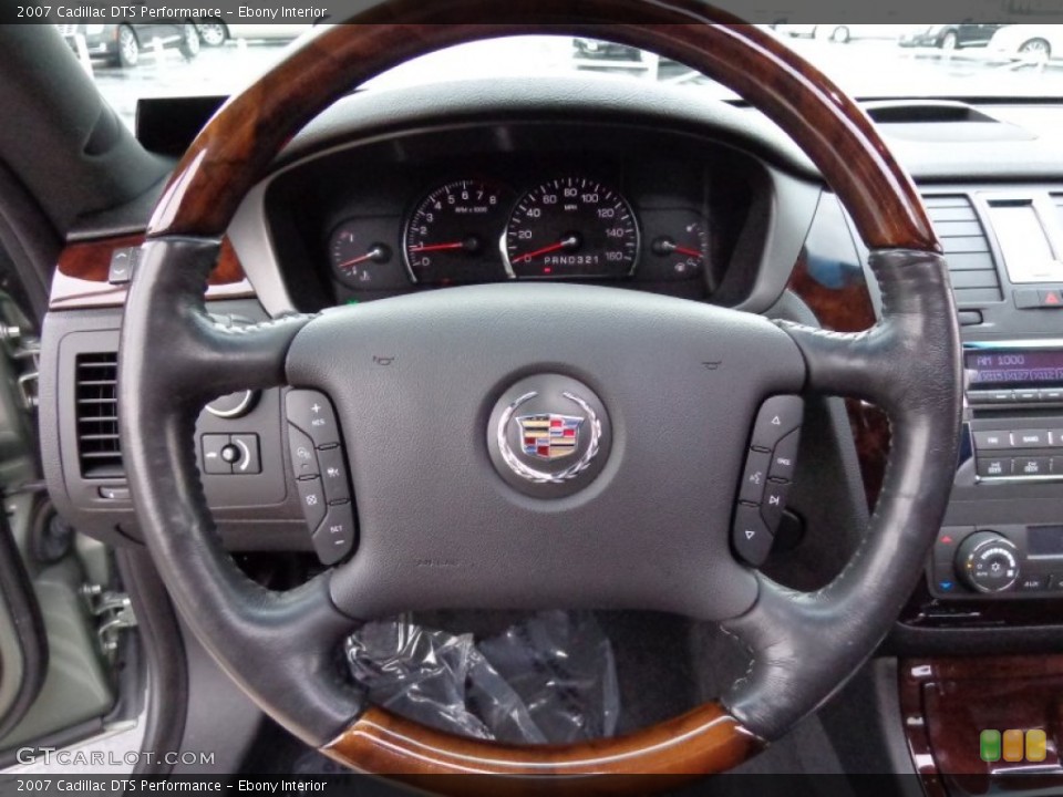 Ebony Interior Steering Wheel for the 2007 Cadillac DTS Performance #87571429