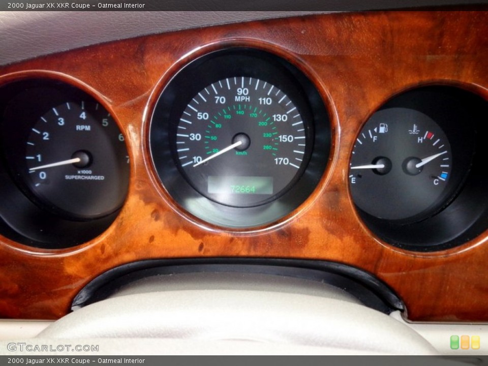 Oatmeal Interior Gauges for the 2000 Jaguar XK XKR Coupe #87571821