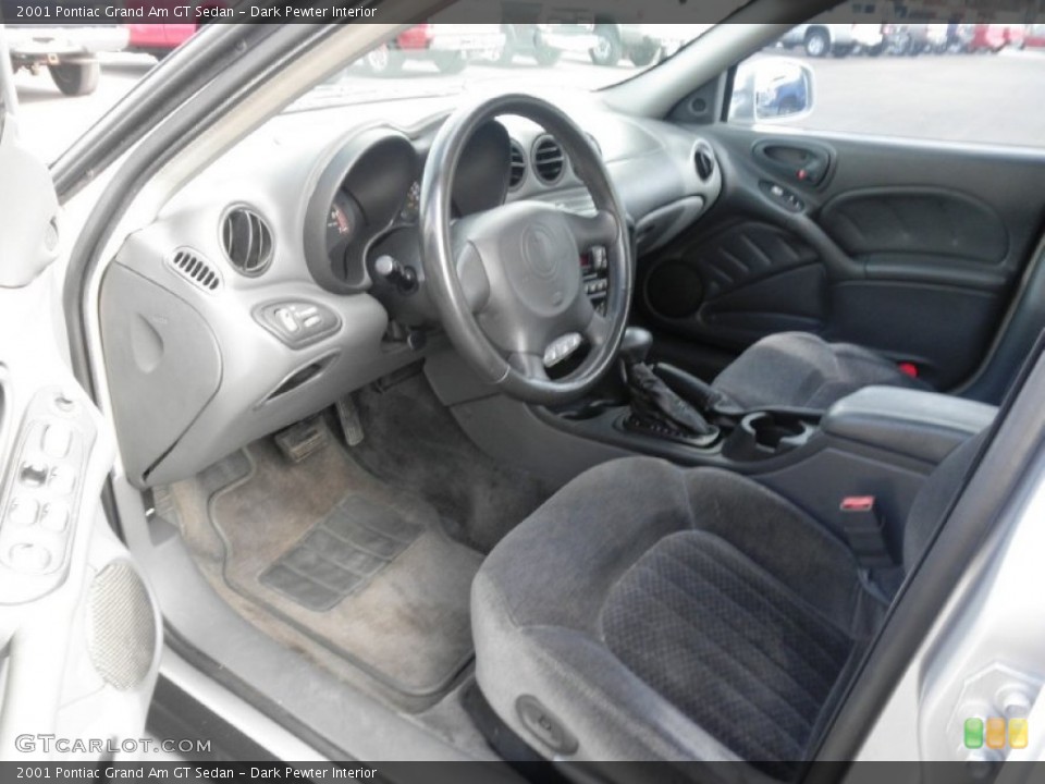 Dark Pewter Interior Prime Interior for the 2001 Pontiac Grand Am GT Sedan #87571894