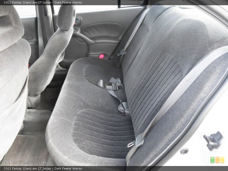 Dark Pewter Interior Rear Seat for the 2001 Pontiac Grand Am GT Sedan #87572137