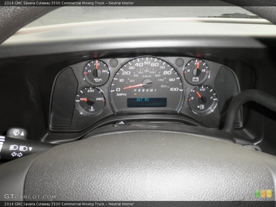 Neutral Interior Gauges for the 2014 GMC Savana Cutaway 3500 Commercial Moving Truck #87572776