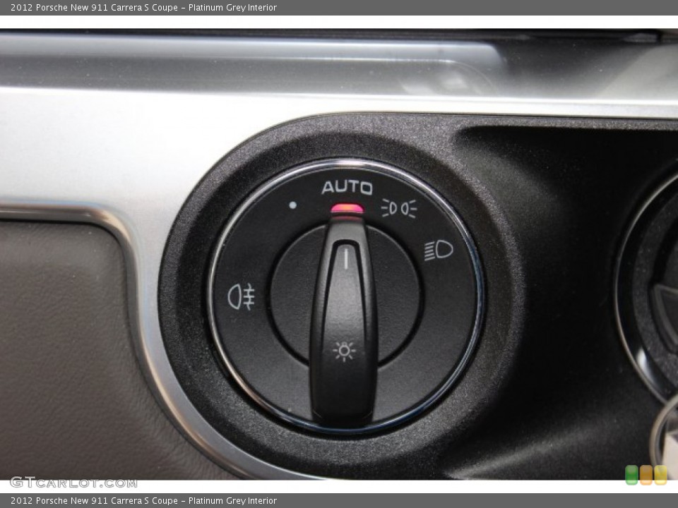 Platinum Grey Interior Controls for the 2012 Porsche New 911 Carrera S Coupe #87573760