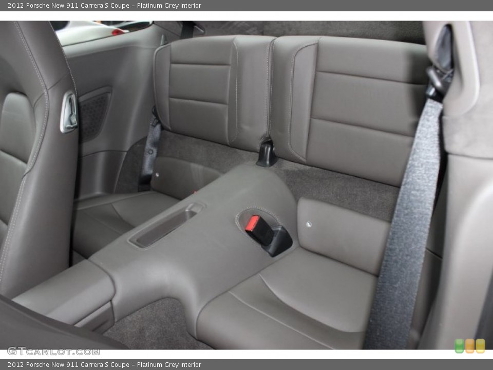 Platinum Grey Interior Rear Seat for the 2012 Porsche New 911 Carrera S Coupe #87573772
