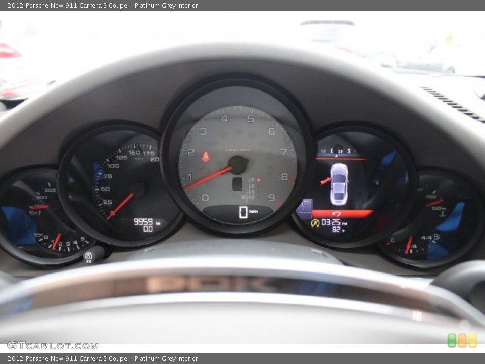 Platinum Grey Interior Gauges for the 2012 Porsche New 911 Carrera S Coupe #87573934