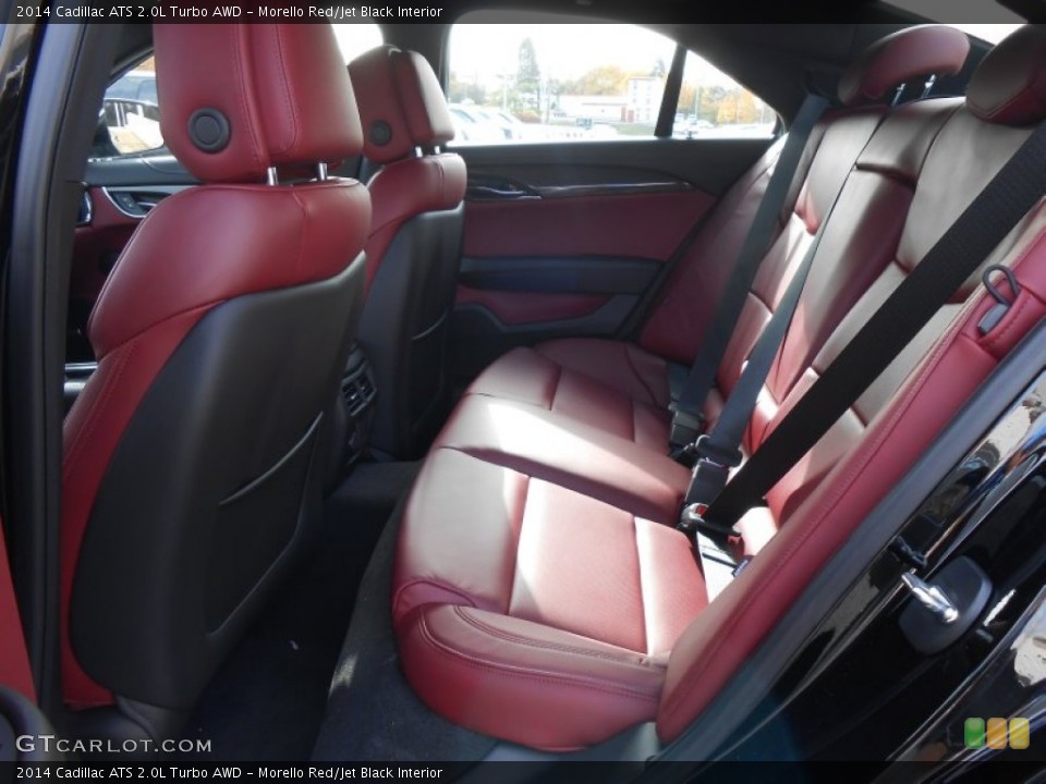 Morello Red/Jet Black Interior Rear Seat for the 2014 Cadillac ATS 2.0L Turbo AWD #87574504