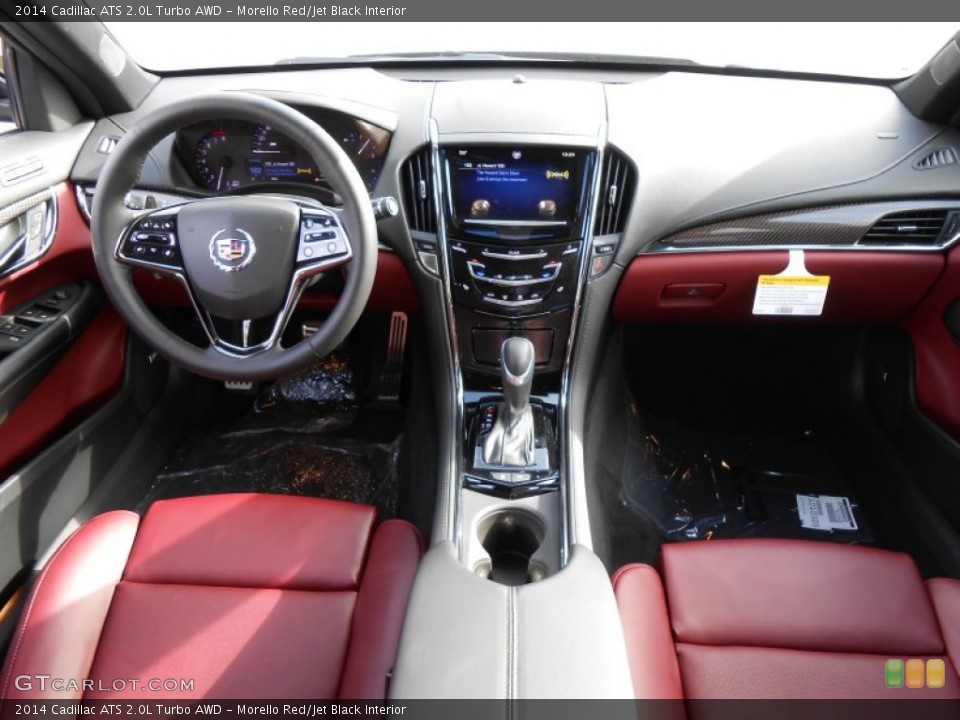 Morello Red/Jet Black Interior Dashboard for the 2014 Cadillac ATS 2.0L Turbo AWD #87574528