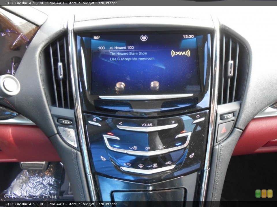 Morello Red/Jet Black Interior Controls for the 2014 Cadillac ATS 2.0L Turbo AWD #87574582