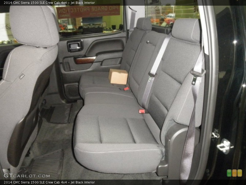 Jet Black Interior Rear Seat for the 2014 GMC Sierra 1500 SLE Crew Cab 4x4 #87574744