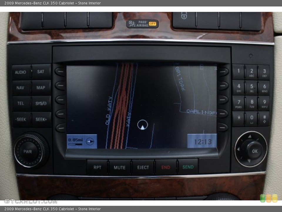 Stone Interior Controls for the 2009 Mercedes-Benz CLK 350 Cabriolet #87575473