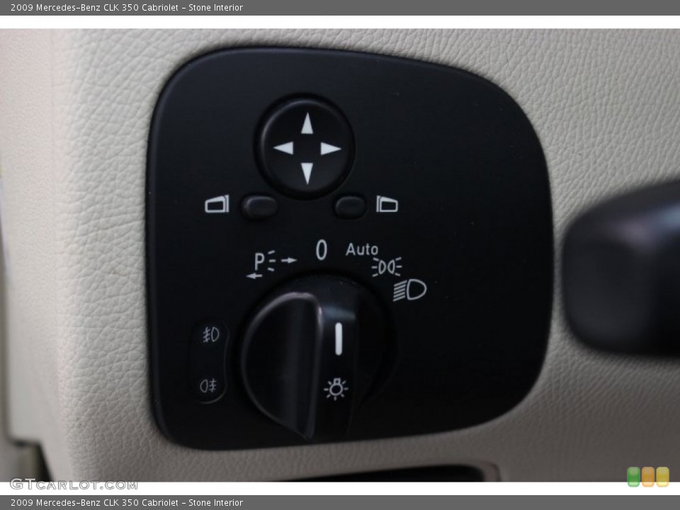 Stone Interior Controls for the 2009 Mercedes-Benz CLK 350 Cabriolet #87575566