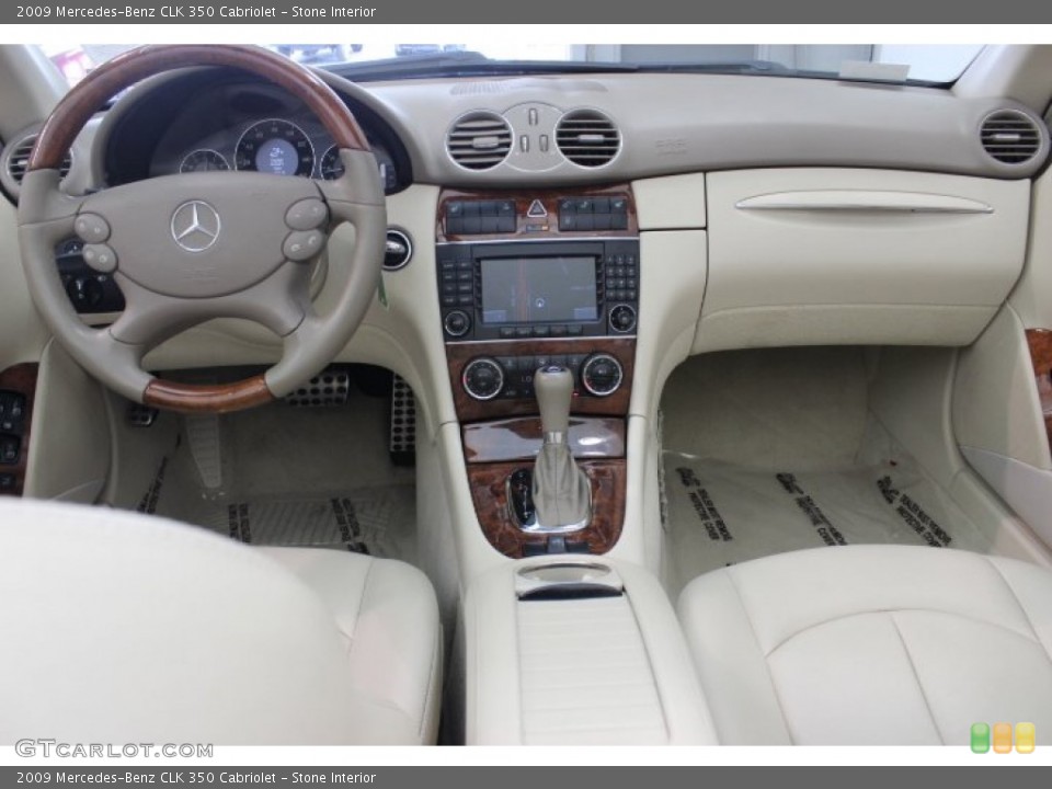 Stone Interior Dashboard for the 2009 Mercedes-Benz CLK 350 Cabriolet #87575644