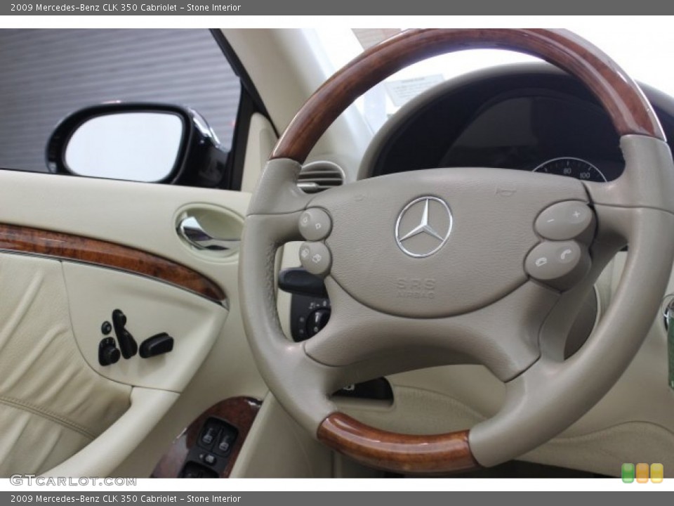 Stone Interior Steering Wheel for the 2009 Mercedes-Benz CLK 350 Cabriolet #87575665