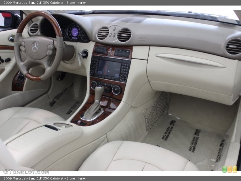Stone Interior Dashboard for the 2009 Mercedes-Benz CLK 350 Cabriolet #87575725