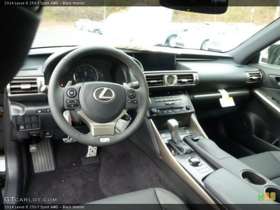Black Interior Photo for the 2014 Lexus IS 250 F Sport AWD #87575776