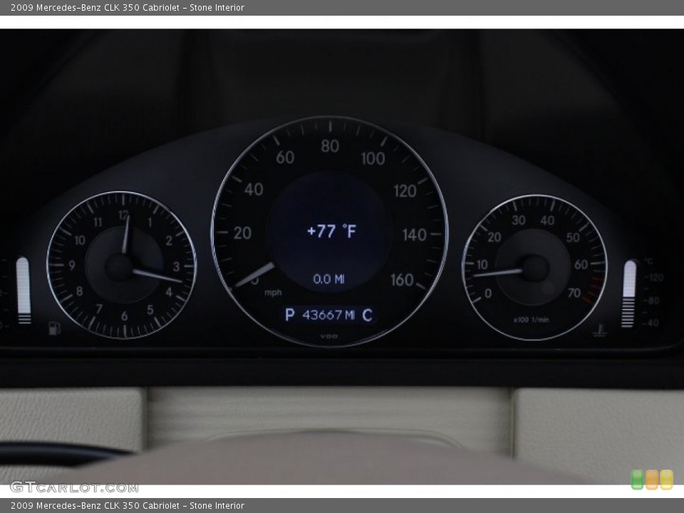 Stone Interior Gauges for the 2009 Mercedes-Benz CLK 350 Cabriolet #87575809