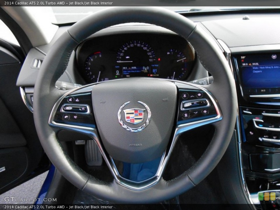 Jet Black/Jet Black Interior Steering Wheel for the 2014 Cadillac ATS 2.0L Turbo AWD #87575854