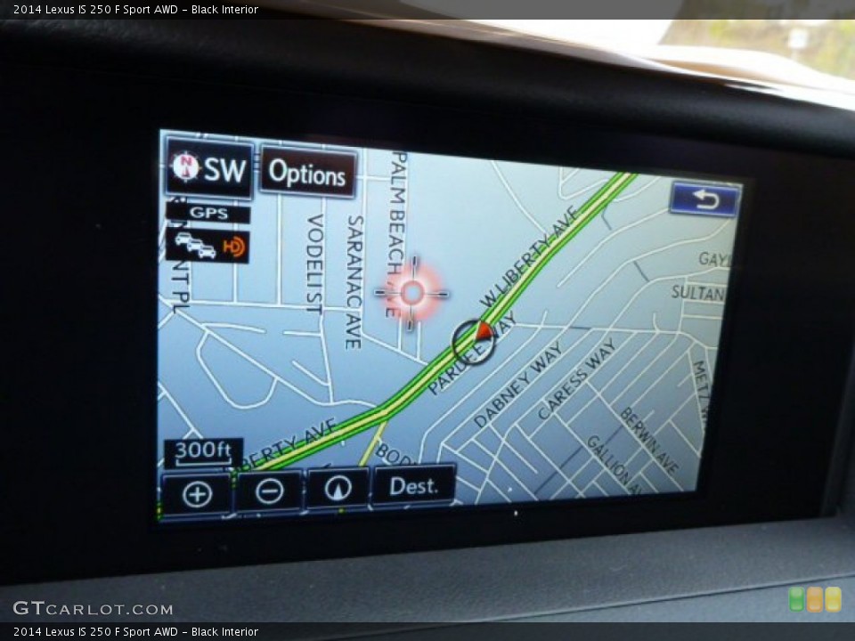 Black Interior Navigation for the 2014 Lexus IS 250 F Sport AWD #87575893