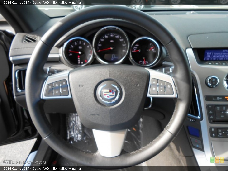 Ebony/Ebony Interior Steering Wheel for the 2014 Cadillac CTS 4 Coupe AWD #87576664