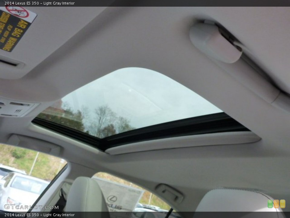 Light Gray Interior Sunroof for the 2014 Lexus ES 350 #87576790