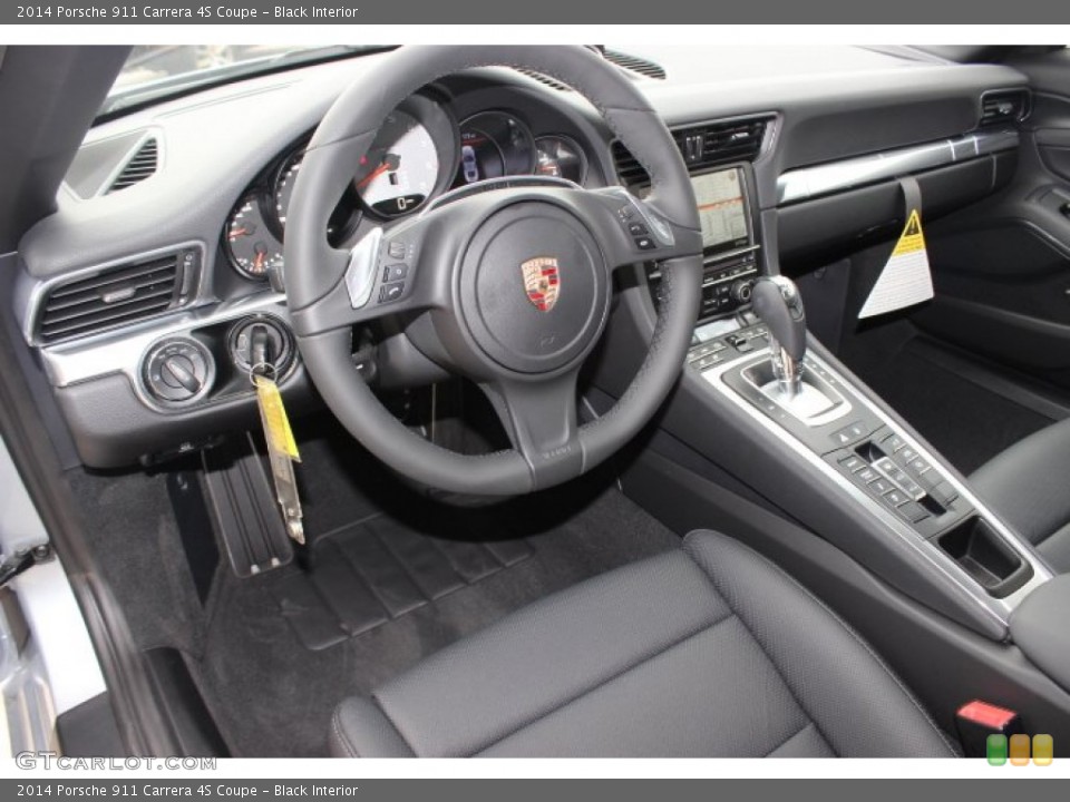 Black Interior Prime Interior for the 2014 Porsche 911 Carrera 4S Coupe #87577036